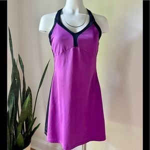 K Swiss 🎾 Black Purple Tennis Dress - Sz Large 🤩
